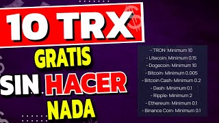 COMO GANAR CRIPTOMONEDAS EN AUTOMATICO (10 TRX GRATIS)