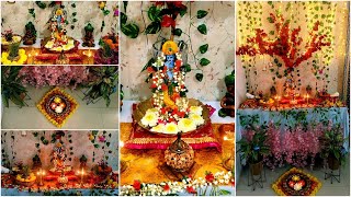 Krishna Janmashtami Decoration Ideas | Easy Backdrop Ideas | Makhar Decoration Ideas