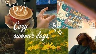 Vlog: Cozy summer days ☀️| crocheting, reading and making new friends📖🐈