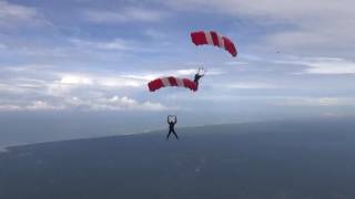 Skydive Banten di PON XIX Jabar nomor CF (Canopy Formation)