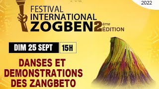 Danses et démonstrations des zangbeto lors de la 2eme édition du Festival International Zogben