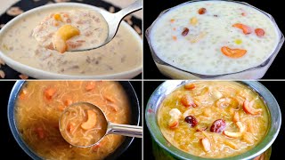 2024 தமிழ் புத்தாண்டு ஸ்பெஷல் பாயசம் ரெசிபிஸ் | Payasam Recipes in Tamil | Pal Payasam