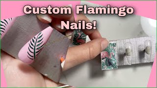 Custom Press-On Gel-X Nails | Water Decal Application