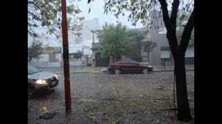 TORMENTA EN BAHIA BLANCA, VIENTO Y GRANIZO. 30/3/2013