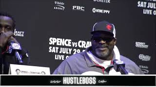 Derrick James and Brian 'Bo Mac' McIntyre Exchange Heated Words at Final Crawford-Spence Presser