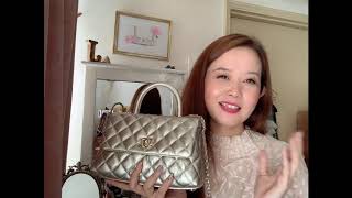 HG Chanel Reveal and Chanel KLCC Vlog - mini coco handle in champagne gold! #chanel2020 #cocohandle