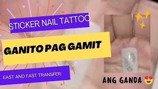 NAIL STICKER TATTOO| ROXANNE HERRERA