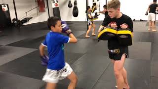 Tin Muay Thai training Halloween 2018 at sweatbox Bristol