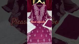 Chikankari kurti set #fashion #style #trending @9874895422