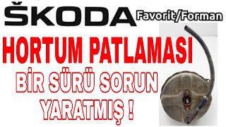 FREN ZAYIF VE PEDAL SERT, RÖLANTİ DEVRİ DÜŞÜK VE İSTİKRARSIZ, ÇEKİŞ DÜŞÜK, SKODA FORMAN FAVORİT