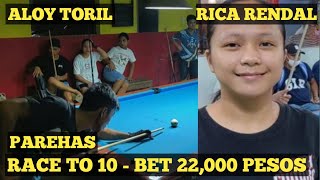 RICA RENDAL vs ALOY TORIL | RACE TO 10 - PAREHAS