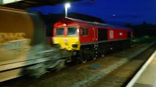 Immaculate Euro shed 6v71 cliff vale to Exeter Riverside with 66190 at Bridgwater 14/8/23 load 12