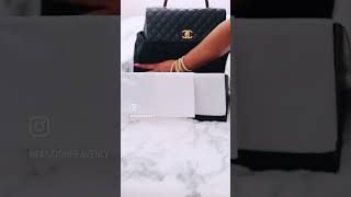 Chanel Coco Lizard Handle Unboxing #luxurylifestyle #classystyle #fashionstyle #chanelbag