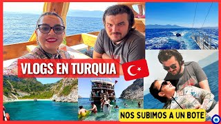 NOS SUBIMOS A UN BOTE⛵ NUESTRAS VACACIONES EN EL MAR🌊#mexicanaenturquia #mexicana#turquia#vlogs#vlog