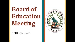 Windham Board of Education Meeting 4-21-21