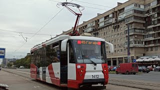 Санкт-Петербург. Поездка на трамвае ЛМ по 45 маршруту