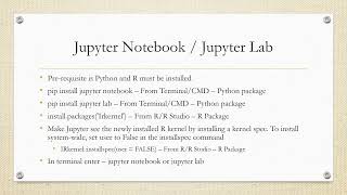 Run R from Jupyter Notebook or Jupyter Lab #2.4