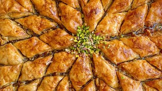 Tek Tek Açmadan Yapılan Cevizli Ev Baklavası