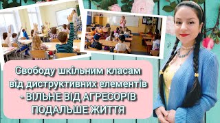 Агресори у шкільних класах - для ізоляції їх. Мирним людям наука