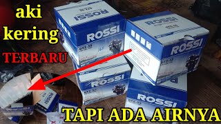 AKI KERING TAPI ADA AIRNYA  || aki kering Rossi || aki kering motor #asmotor