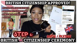 BECOMING A 🇬🇧 CITIZEN- STEP 6: APPROVED FOR MY BRITISH CITIZENSHIP | BRITISH CITIZENSHIP CEREMONY.