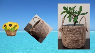 The method of making a decorative basket:1 beautiful and attractive design for decorative basket