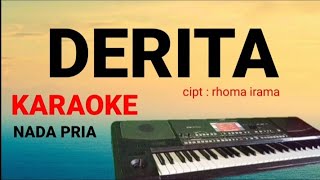 DERITA (rhoma irama) || KARAOKE || DANGDUT SLOW....