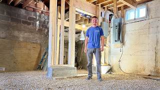 Restoring A $7,000 Mansion: Building A Brand New Basement Wall