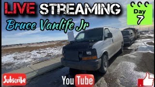 Real Canadian Vanlife Live Stream With Bruce Vanlife Jr And Friends Yup Its Still Cold Outside Day 7