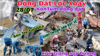 Khủng Khiếp Động Đất Lốc Xoáy sụp đất bất ngờ đàn én khủng bay về Kon Tum điềm gì nữa đây