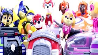 10 Paw Patrol Dog Figures and 5 Trucks - Chase Rubble Marshall Sky Zuma - Paw Patrol Toys for kids