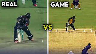 Real vs Real cricket 24 saim Ayub shot comparison 🔥 ||