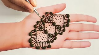 New Front hand Arabic mehndi designs | easy way to apply mehndi design | mehandi