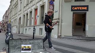 PANTERA - DOMINATION ( Street guitar cover by ROKAS ) @pantera @rokasmizeikis