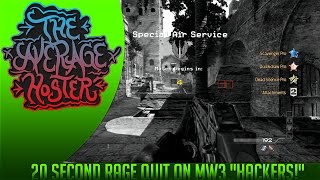 20 Second Rage Quit on MW3 "Hackers!"