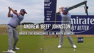 Andrew 'beef' Johnston Golf Swing Driver (FO & DTL), ASI Scottish Open, North Berwick July 2019.