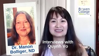 Dr. Manon Bolliger, ND explains BowenFirst(tm) to Quynh Vo