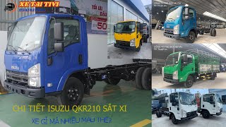 Isuzu QKR210 sắt xi | Isuzu QKR210 1t9 cabin màu xanh Dương | Giá xe Isuzu QKR đầu vuông 2022