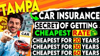 Only $213/M 😱 Cheapest Car Insurance in Tampa 🎯