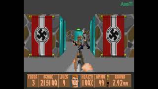 Wolfenstein 3D Spear Of Destiny - Floor 3 - 100%