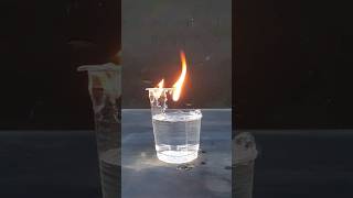 plastic cup burning with water trick #shorts #trick #water #satisfying