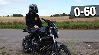 Yamaha MT-07 - 0-60mph - Unrestricted (2021)