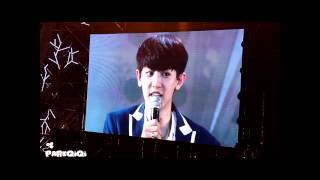 [Fancam] 140719 EXO TLP in Shanghai - Ending Ment (Chanyeol focus)