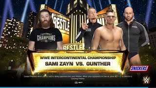 Sami Zayn VS Gunther - WWE INTERCONTINENTAL CHAMPIONSHIP - WWE 2K24