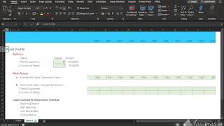 Automated Capex and Depreciation Schedule in Financial modeling 1