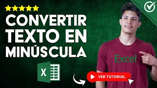 Cómo CONVERTIR un TEXTO EN MINÚSCULA en Excel | 🔠 Con y sin Fórmula 🔡