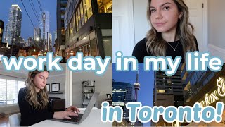 WORK DAY IN MY LIFE in tech! | post-grad in Toronto, ana luisa jewelry, going out downtown