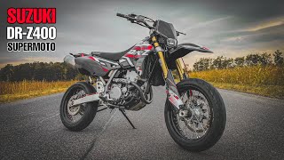 WHEELIES mit der SUZUKI DR-Z400 (Leovince) | SUPERMOTO