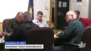 Swanton Town Selectboard | 11/04/2024