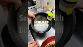 Somon balıklı donburi tatifi | Japon yemekleri | Japon yemeği